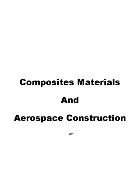 Composites - Materials Aerospace App | PDF | Composite Material ...