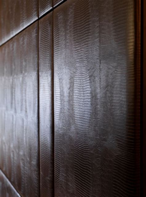 Leather wall panelling | Leather wall panels, Leather wall, Interior ...