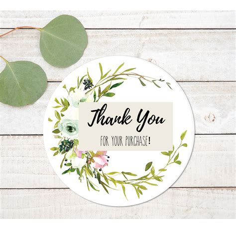 Small Business Thank You Stickers Thank You For Your | Etsy | Business stickers, Thank you ...