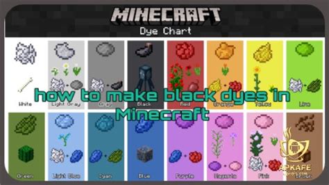 How To Make Black Dyes In Minecraft - The Simple Instruction