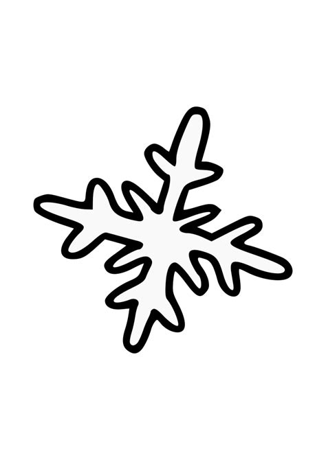 Cute Snowflake Clipart Black And White