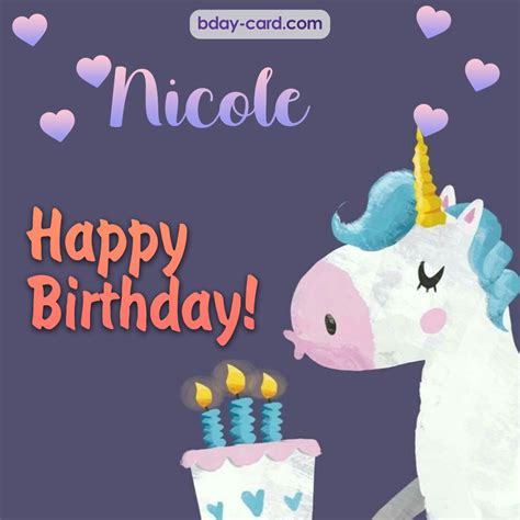 Birthday images for Nicole 💐 — Free happy bday pictures and photos | BDay-card.com