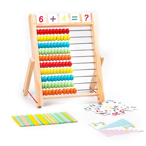 Wooden Arithmetic Calculation Counter Number Reading Children Teaching Tools Kids Math Early ...