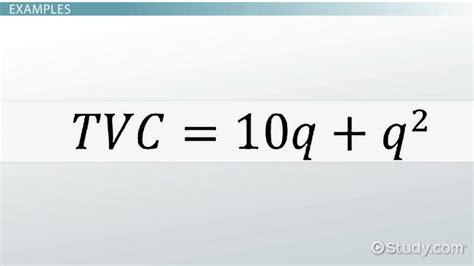 Average Variable Cost | Definition, Formula & Equation - Video & Lesson Transcript | Study.com