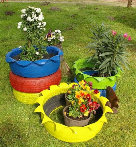 Amazing DIY flower beds made of old tires - Great ideas to boost your ...