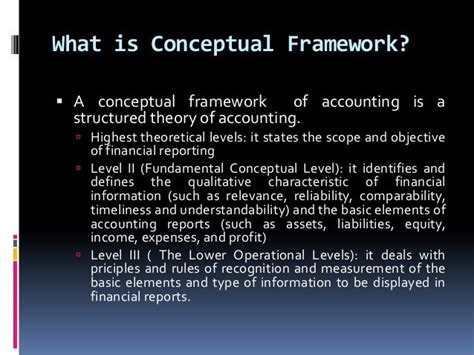 Conceptual Framework in Accounting