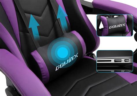 Office Armchair for Computer PU Leather E-Sports Gamer Chairs with ...