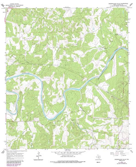 Pedernales Falls topographic map, TX - USGS Topo Quad 30098c3