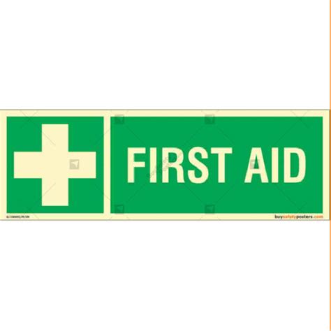 Acrylic Rectangle First Aid Sign Glow signage, Multi-size at Rs 70/piece in Mumbai