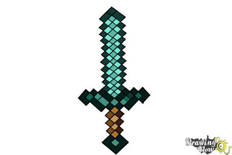 How to Draw a Minecraft Sword - DrawingNow