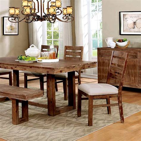 Natural Wood Dining table set FA358 | Modern Dining