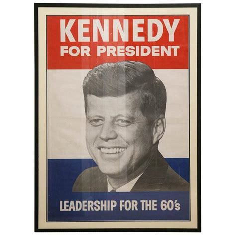 John F Kennedy Original 1960 Presidential Campaign Color Poster at 1stDibs | original jfk ...