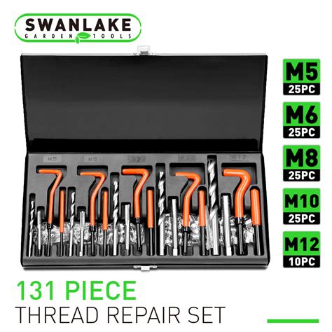 131Pc Thread Repair Kit HSS Drill Helicoil Repair Kit SAE Metric Inch&MM W/Case | eBay