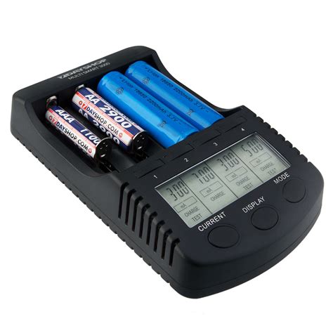 ProSeries Intelligent LCD AA AAA NiMH and 18650 Li-Ion Battery Charger ...