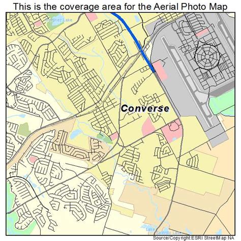 Aerial Photography Map of Converse, TX Texas