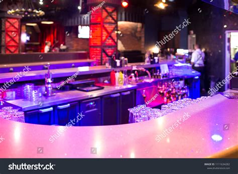 Interior Modern Bar Counter Line Glasses Stock Photo 1111634282 | Shutterstock