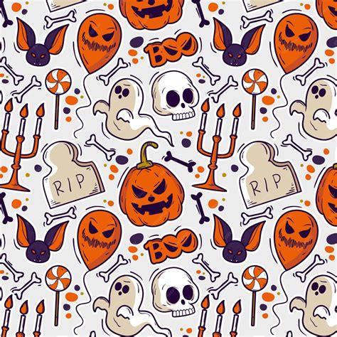 Halloween Pattern Wallpaper