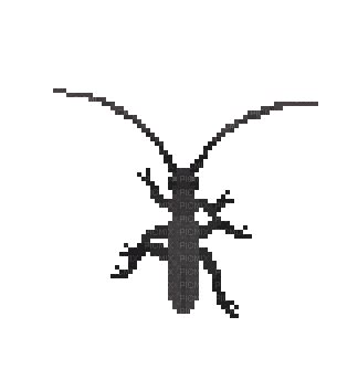 longhorn beetle by chubbypoulpy, insect , bug , pixel , art , black ...