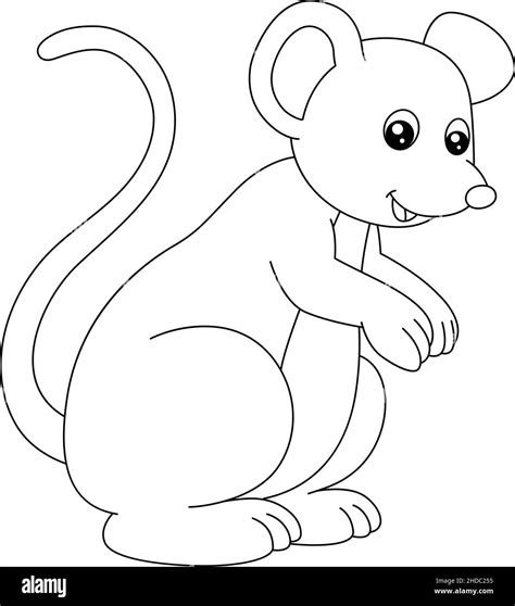 Mouse Coloring Page Isolated for Kids Stock Vector Image & Art - Alamy