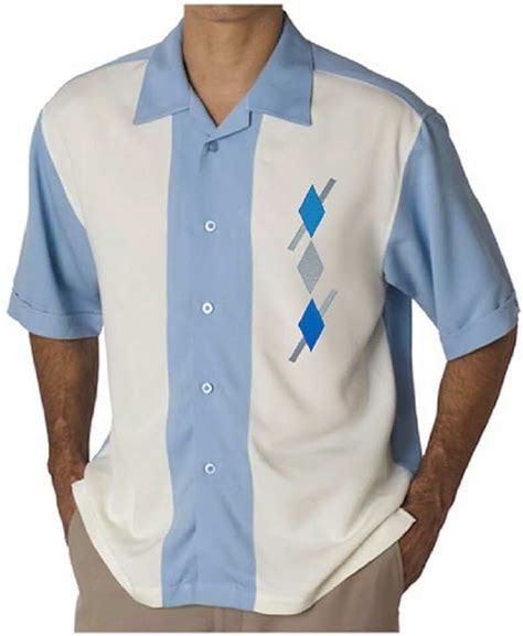 Amazon.com: retro bowling shirts for men