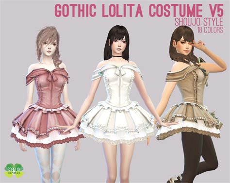 The Sims 4 – Gothic Lolita V5 Costume – Cosplay Simmer | Lolita costume, Sims, Sims 4 mods clothes