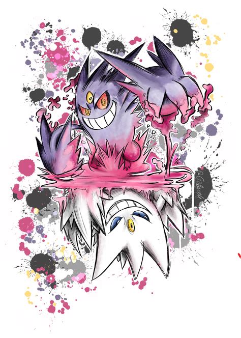 First Reddit Post [OC] Gengar and Shiny form! | Scrolller