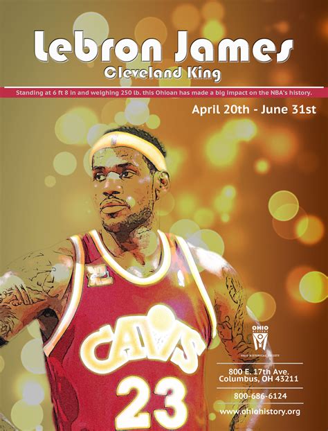 Lebron James Exhibit Flyer on Behance