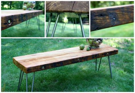 Modern Rustic, Mid-century Modern, Reclaimed Wood Benches, Fitchburg, Rustic Coffee Tables, Wood ...