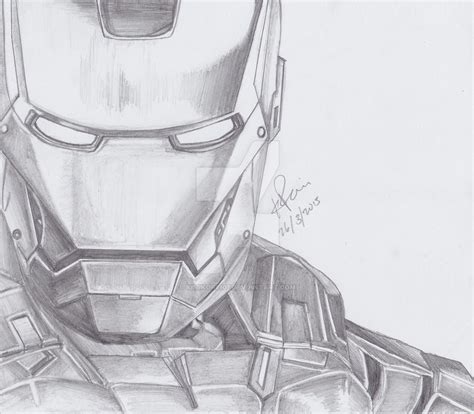 Iron Man Pencil Drawing by KimikoRei07 on DeviantArt