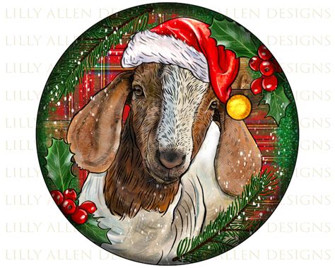 Boer Goat Christmas Ornament Png Sublimation Design Western - Etsy