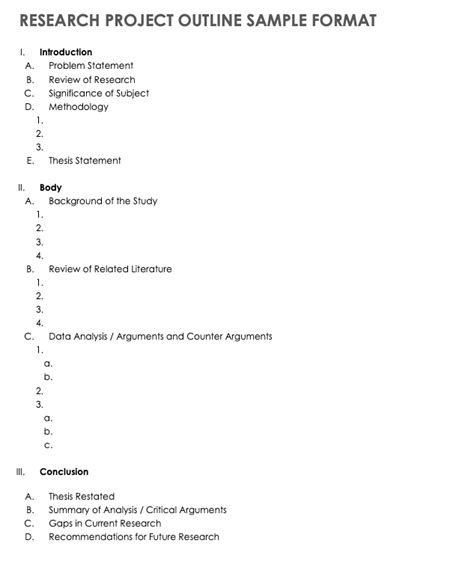 Free Project Outline Templates | Smartsheet