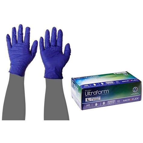 Ansell Microflex Ultraform Powder-Free Nitrile Exam Gloves