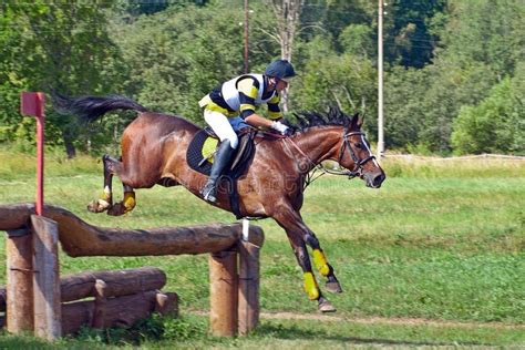 Cross-Country, Horseback Jumping Editorial Stock Photo - Image of brave, danger: 18416413