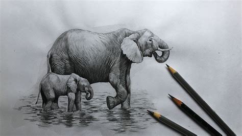 17 Easy Sketch how to draw a realistic elephant step by step for Pencil Drawing Ideas | Creative ...