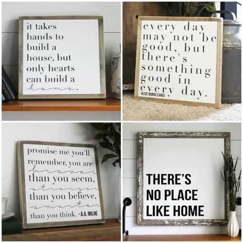 Inspirational Home Decor Signs: Rustic and Modern