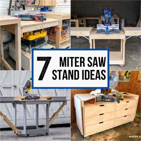 7 DIY Miter Saw Table Plans for your Workshop - The Handyman's Daughter
