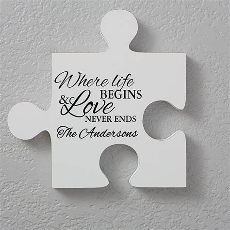 Personalized Family Quotes Wall Puzzle Pieces - Quote 2