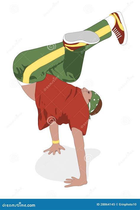 Break dance freeze stock vector. Illustration of action - 28864145