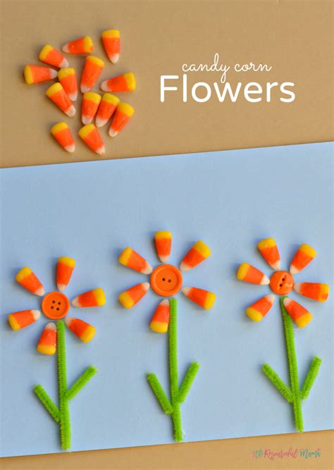 Flower Candy Corn Craft