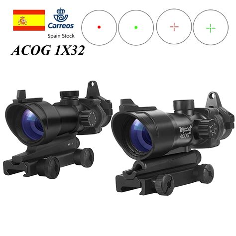 Acog 1x32 Red Dot Sight Optical Rifle Scopes Acog Red Dot Scope Hunting ...