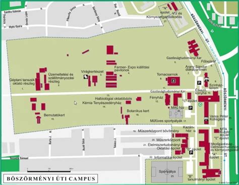 Debrecen Campus Map