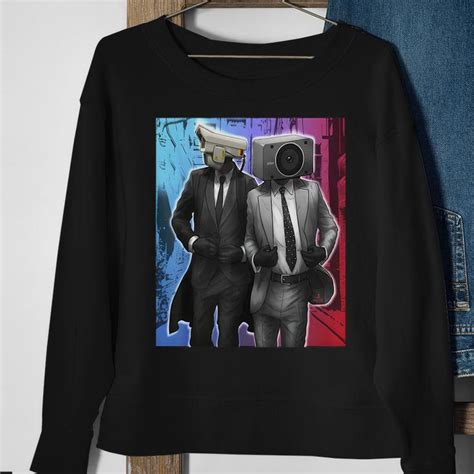 Speakerman CameramanTvman Skibidi Toilet Meme Game Sweatshirt - Seseable