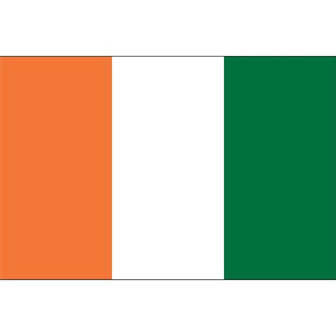 Ivory Coast Flag 3 x 5 ft. Indoor Display Flag