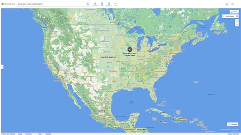 Davenport iowa Map - United States