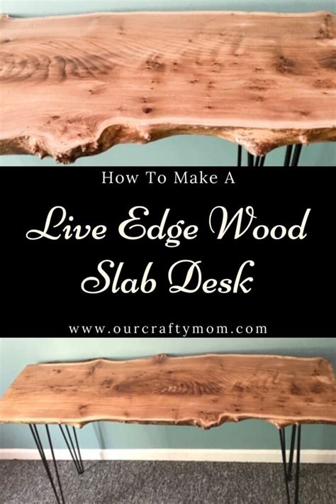 How To Make An Amazing Live Edge Wood Slab Desk