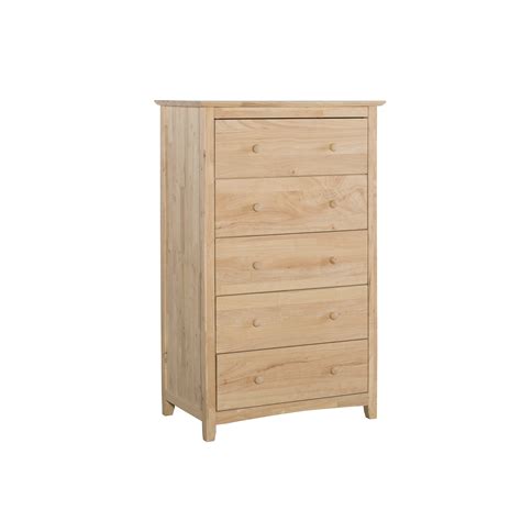 BD-7005 WHITEWOOD FURNITURE Lancaster 5 Drawer Chest | Stillwater Wood ...