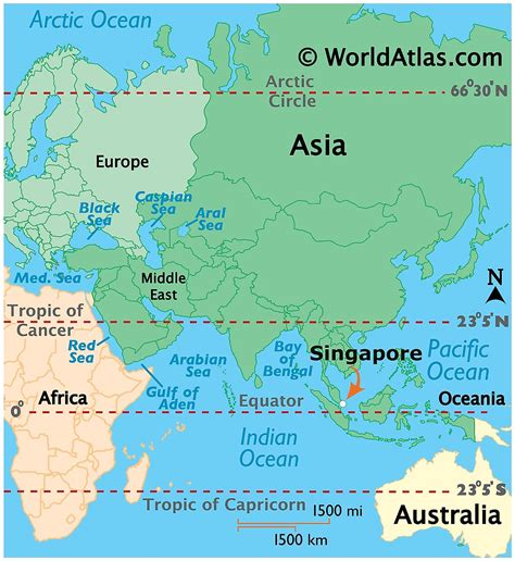 Singapore Location In World Map - Atlanta Georgia Map