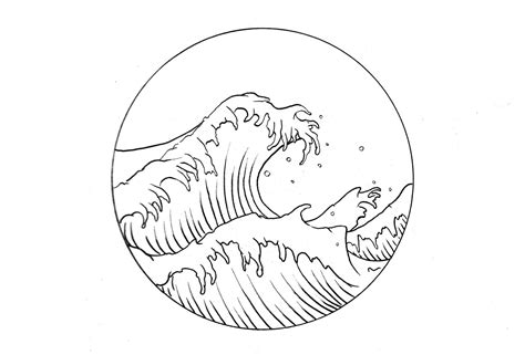 Big Wave Drawing at GetDrawings | Free download