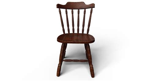 3D Wooden Chair - Pub Style Model - TurboSquid 2064991