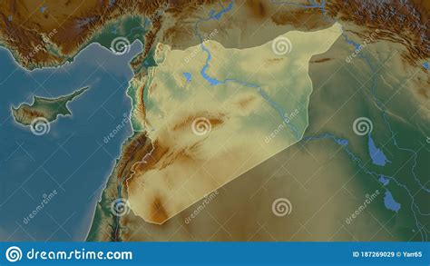 Syria - Relief. Composition Stock Illustration - Illustration of ...